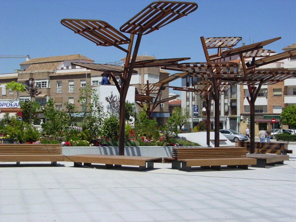 Remodelación de la Plaza de la Constitución y el Paseo de Extremadura.